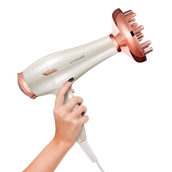 Deluxe Hair Dryer with Diffuser - Rose Gold - Image 2