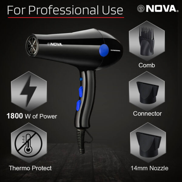 Nova Professional NHP 8216 Hair Dryer - Image 4