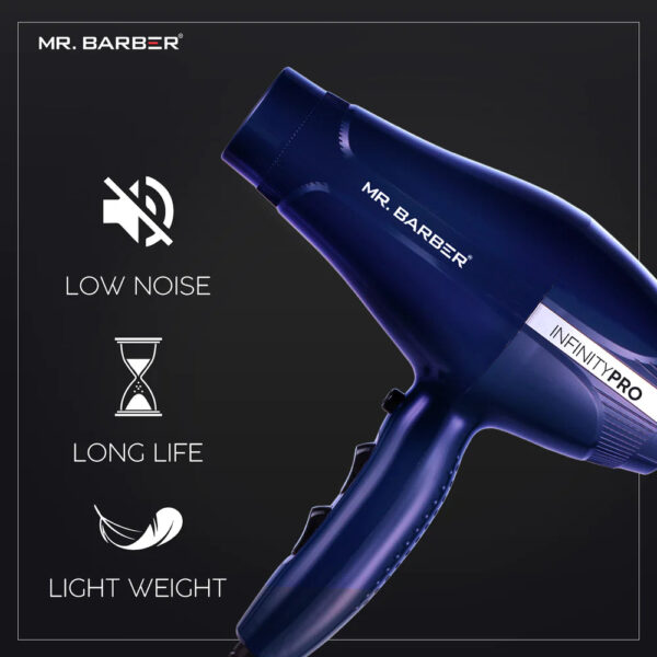 Mr. Barber Infinity Pro BLDC Hair Dryer 2000W | Fast Drying. Low Noise. Lightweight Professional Salon Hair Dryer (MB-INF) - 1 Piece - Image 4