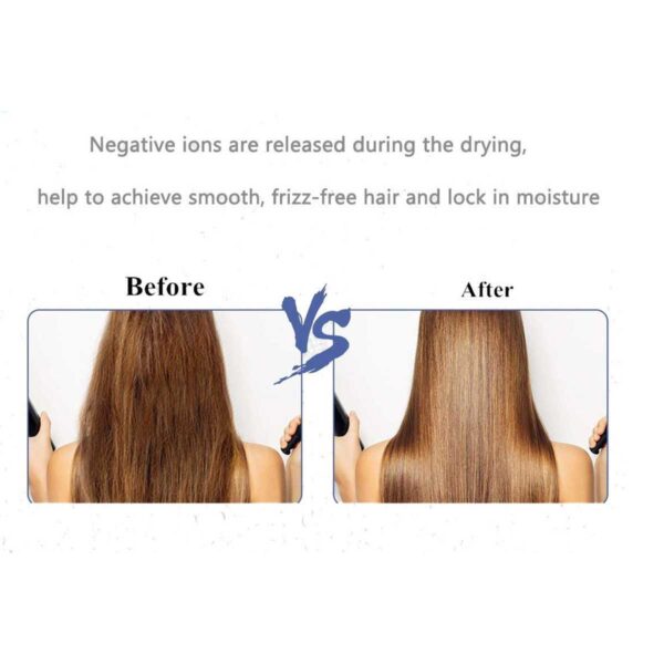 Mr. Barber Airmax Dryer with 2 Air Flow Detachable Nozzles Turbo Motor Powerful Professional Hair Dryer For Styling & Dressing 2400 Watts (Black) - 1 Piece - Image 6