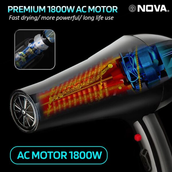Nova Professional NHP 8210 Hair Dryer - Image 4