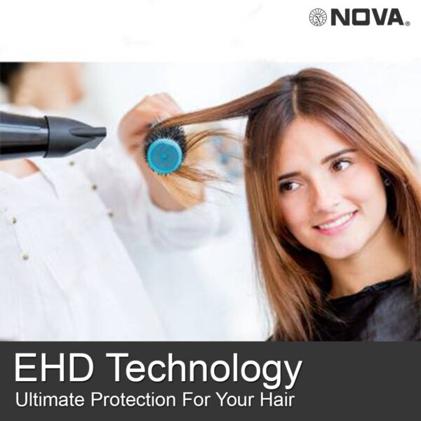 Nova Professional NHP 8215 Hair Dryer Red - Image 5