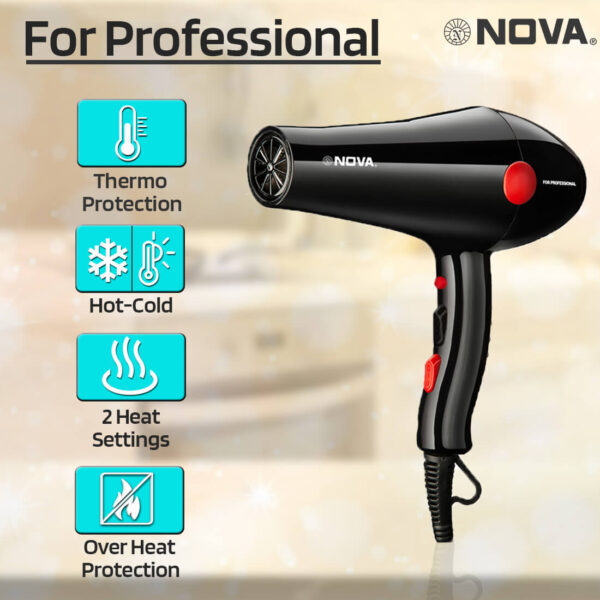 Nova Professional NHP 8220 Hair Dryer - Image 7