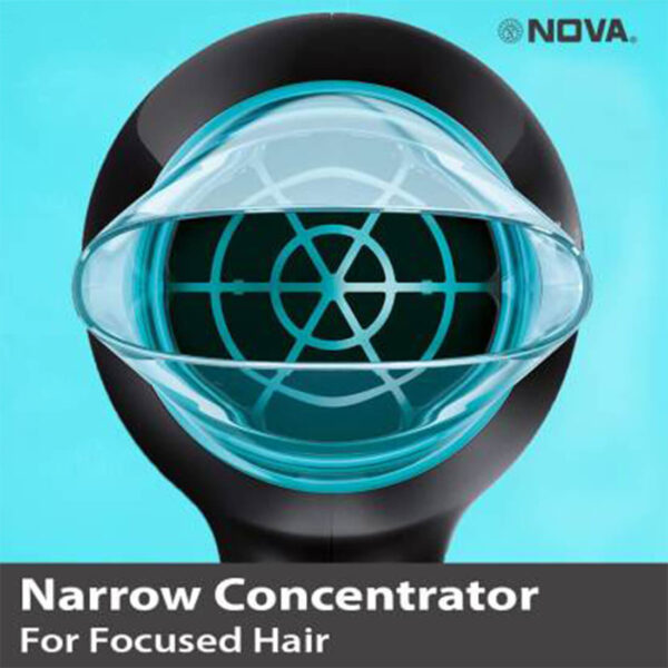 Nova Silky Shine Hot And Cold Foldable NHP 8105 Hair Dryer - Image 2