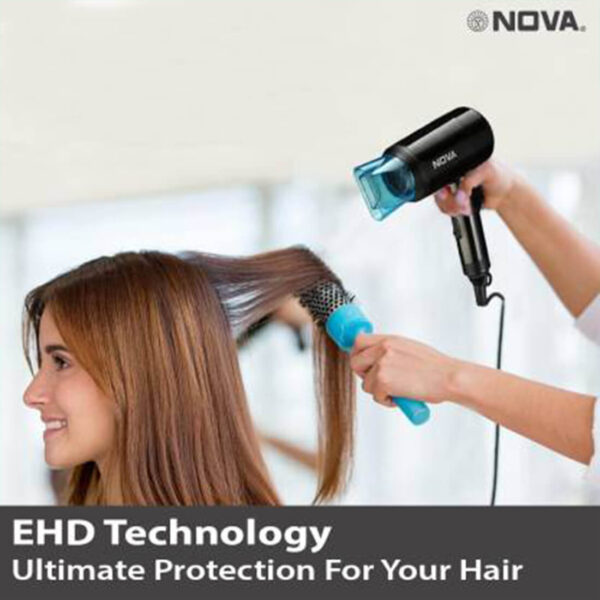 Nova Silky Shine Hot And Cold Foldable NHP 8105 Hair Dryer - Image 3
