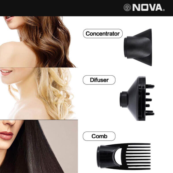 Nova Professional NHP 8221 Hair Dryer - Image 8