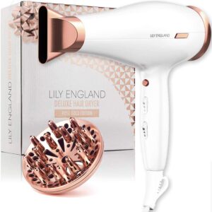 Deluxe Hair Dryer with Diffuser - Rose Gold