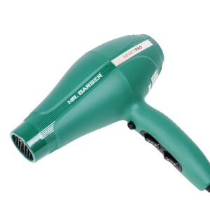 Mr. Barber 2400 Watts Infinity Pro Ionic Hair Dryer Ceramic Technology With 3-Heat Settings & 2-Speed Settings For Professional Styling (Green) - 1 Piece
